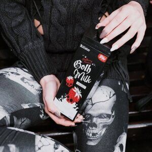 Killstar “Goth Milk” Carton Bottle – Hard Plastic Novelty Drinkware | 17.9oz
